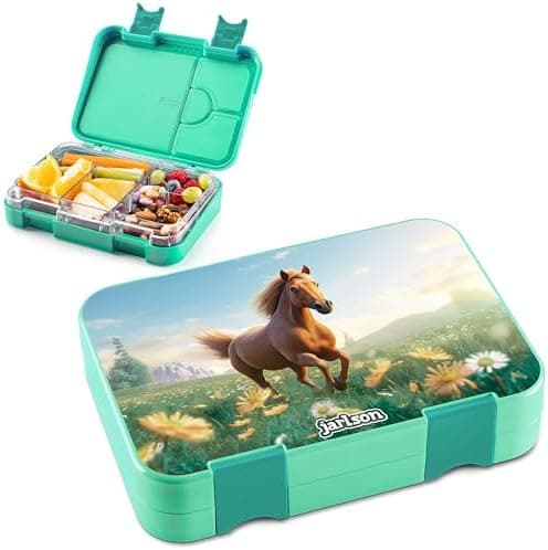 Jarlson® Brotdose Kinder mit Fächern - TONI Lunchbox - Auslaufdurchfall-Sicher – Jausenbox für Kindergarten und Schule -
