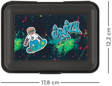 ### Baagl Brotdose Kinder für Schule – Lunchbox für Mädchen & Jungen – Jausenbox, Brotzeitbox, Brotbox, Snackbox (Delphi