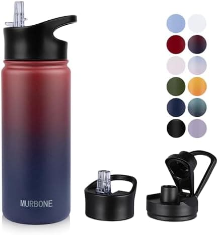 Edelstahl Trinkflasche 1.2L BPAfrei-Thermoskanne-Vakuum Doppelwandisolierung für Sport Campings-Reise-Kohlensäure Geeign