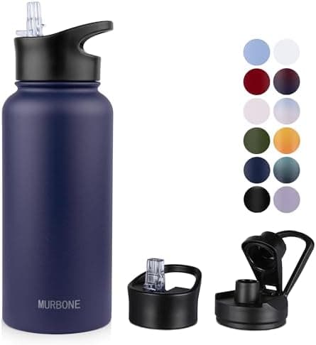 Edelstahl Trinkflasche 1.2L BPAfrei-Thermoskanne-Vakuum Doppelwandisolierung für Sport Campings-Reise-Kohlensäure Geeign