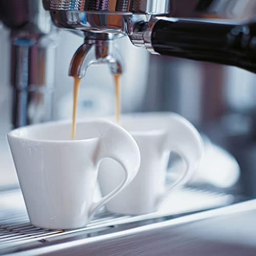Villeroy & Boch Newwave Caffè Geschirr - Weiß, Premium Porzellan, Spülmaschinenfest, Mikrowellensicher, 300 ML Heißgeträ