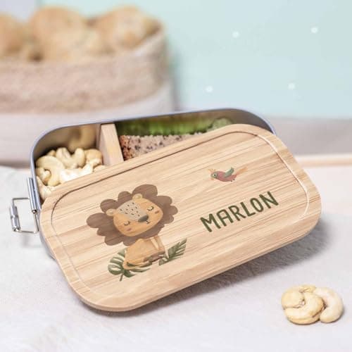Personalisierte Brotdose helloMini für Kinder - Geschenk zur Einschulung - Junge & Mädchen, Brotdose zum Schulanfang (Fu