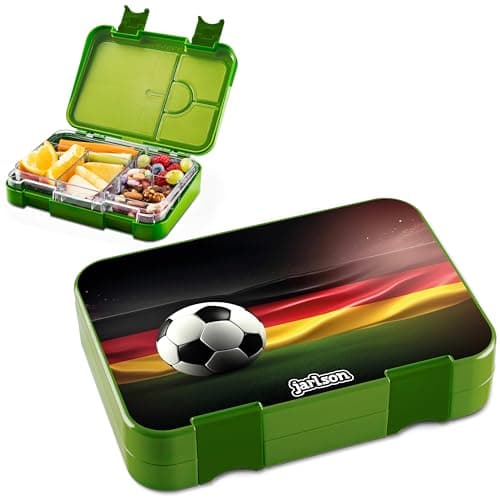 Jarlson® Brotdose Kinder mit Fächern - TONI Lunchbox - Auslaufdurchfall-Sicher – Jausenbox für Kindergarten und Schule -