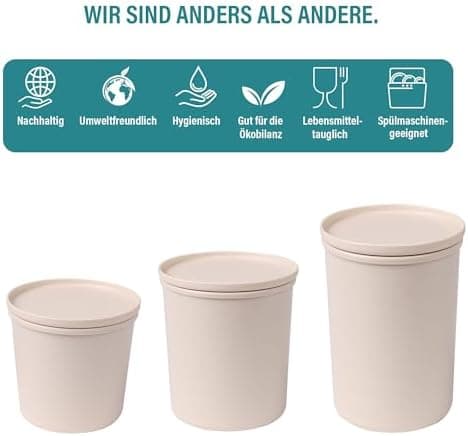 AWAVE klimaneutral Mehrweg Frischhaltedose 1.000 ml natural PET-Flaschen Recycling Aufbewahrungsboxunterwegs