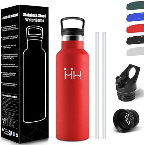HoneyHolly Edelstahl Trinkflasche 500ML Kinder BPA-Frei Isoliert Thermoflasche