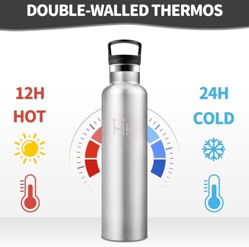 HoneyHolly Edelstahl Trinkflasche 500ML Kinder BPA-Frei Isoliert Thermoflasche