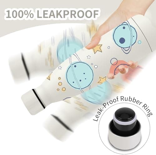 Grsta Trinkflasche 500ml, BPA-freie Edelstahlflasche für Kinder, ideale Wasserspeicherung bei Kalt&warm
