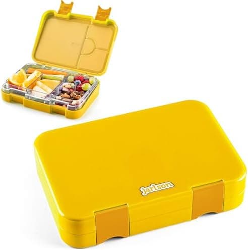 Jarlson® Brotdose Kinder mit Fächern - TONI Lunchbox - Auslaufdurchfall-Sicher – Jausenbox für Kindergarten und Schule -