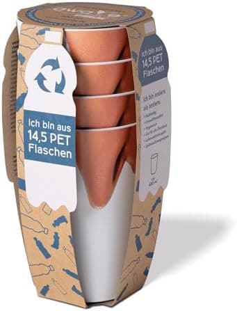 AWAVE Festival Becher Set multifunktional für Party- und Every-Day-Nutzung, 400 ml,-recycelbar, leicht und robust