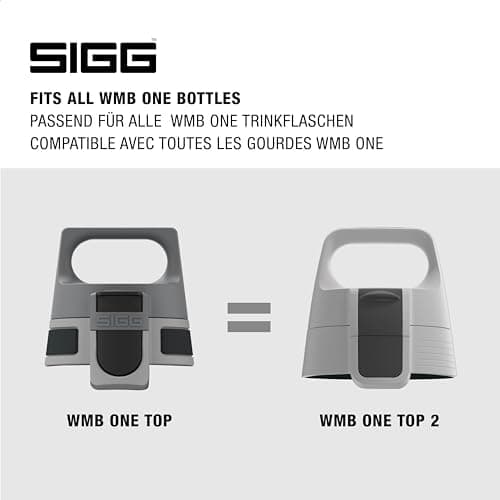 Sigg WMB ONE Top 2 Verschluss, einhändig bedienbar, auslaufsicher, Silikondichtung, One Size, Trinkflaschen Ersatzteil