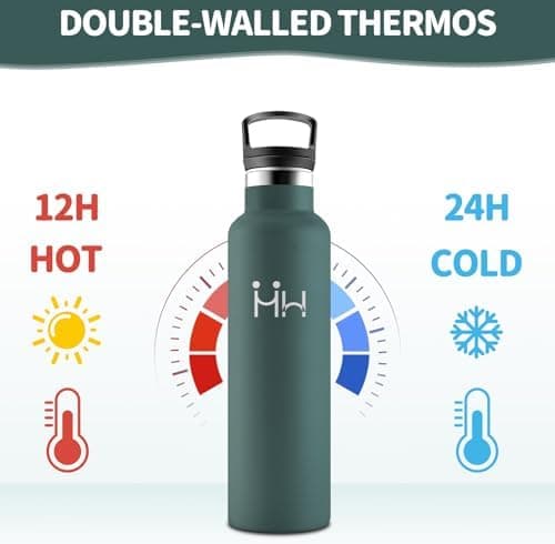 HoneyHolly Edelstahl Trinkflasche 500ML Kinder BPA-Frei Isoliert Thermoflasche