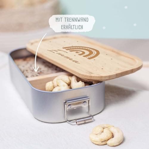 Personalisierte Brotdose helloMini für Kinder - Geschenk zur Einschulung - Junge & Mädchen, Brotdose zum Schulanfang (Fu