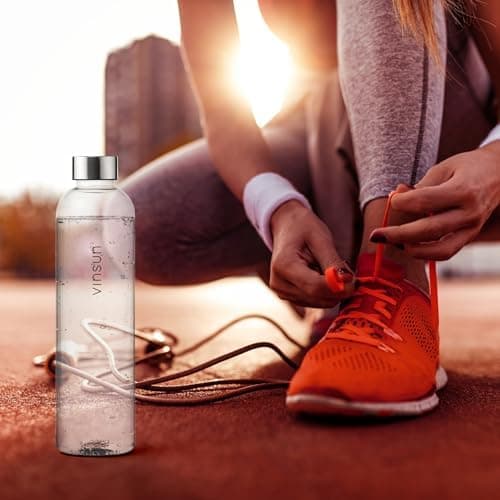 VINSUN Trinkflasche 1000ml - auslaufsicher, BPA frei, Tritan - Leichte Wasserflasche für Sport und Outdoor activities -