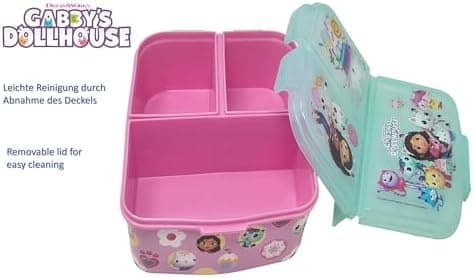 Kinder Brotdose Lunchbox Minecraft - mit Fächern - BPA frei - Perfect für Schultage und Picknicks