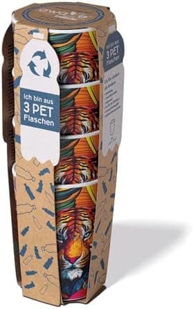 AWAVE Festival Becher Set multifunktional für Party- und Every-Day-Nutzung, 400 ml,-recycelbar, leicht und robust