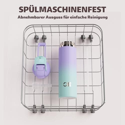 OISIZ Isolierte Edelstahl Trinkflasche 720ml für Outdoor Aktivitäten und Sport 100% auslaufsicher mit Vakuum-Technologie