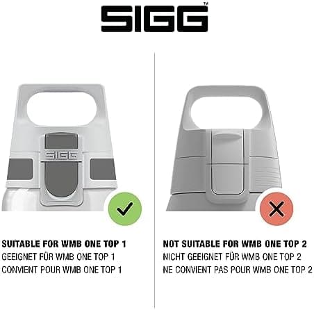 Sigg WMB ONE Top Verschluss - Einhändig bedienbar & auslaufsicher, für Trinkflaschen, Silikondichtung, One Size