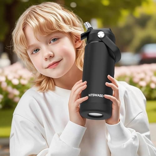 Edelstahl Trinkflasche Meeresjungfrau 550ml BPA Frei Auslaufsicher Thermosflaschefür Kinder und Erwachsene - Sport, Schu
