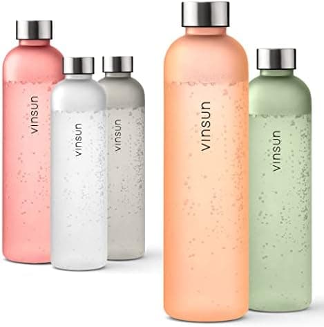 VINSUN Trinkflasche 1000ml - auslaufsicher, BPA frei, Tritan - Leichte Wasserflasche für Sport und Outdoor activities -