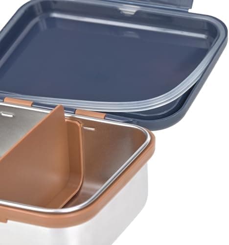 LÄSSIG Edelstahl Kinder Brotdose Frühstücksbox Nachhaltig für Schule und Adventure (1er Pack)  
LÄSSIG Kinder Brotdose E