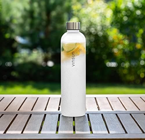 VINSUN Trinkflasche 1000ml - auslaufsicher, BPA frei, Tritan - Leichte Wasserflasche für Sport und Outdoor activities -