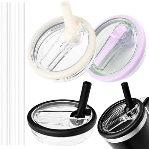 3stückige Ersatzdeckel für 40oz Stanley Cup Becher, wiederverwendbar, auslaufsicher und staubdicht, für Tumbler mit Stro