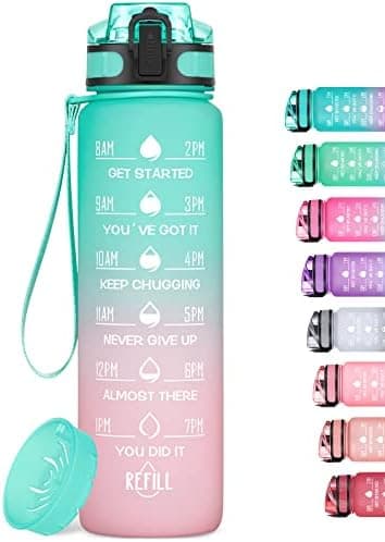 HydroPal Trinkflasche 1L für Sport und Fitness - BPA-Frei, Strohhal, Outdoor und Büroideal - Leicht, Stoßfest, Wiederver