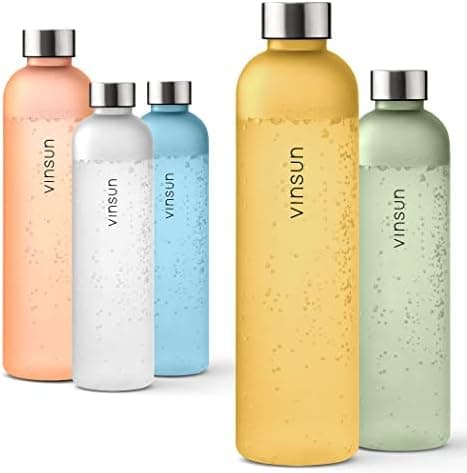 VINSUN Trinkflasche 1000ml - auslaufsicher, BPA frei, Tritan - Leichte Wasserflasche für Sport und Outdoor activities -