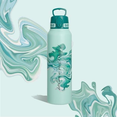 Thermosflasche UZSPACE Waldgrün Kinder 700ml Isolierte Edelstahl Trinkflasche 100% Auslaufsicher Outdoor Fitness Schule