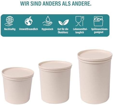 AWAVE klimaneutral Mehrweg Frischhaltedose 1.000 ml natural PET-Flaschen Recycling Aufbewahrungsboxunterwegs