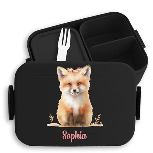 Mepal Bento Box Midi Fuchs Lunchbox - Niedliche Brotdose für Kinder | Auslaufsicher und langlebig | Sage Grün - 900 ml