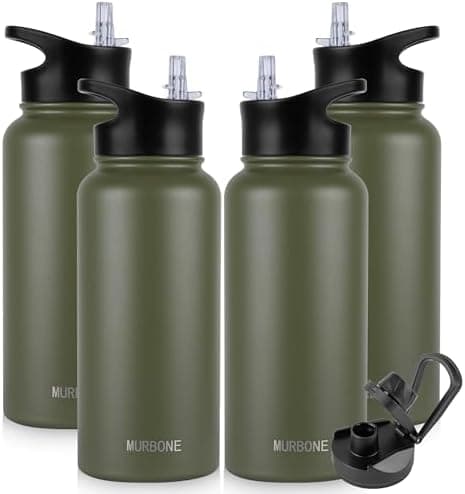 Edelstahl Trinkflasche 1.2L BPAfrei-Thermoskanne-Vakuum Doppelwandisolierung für Sport Campings-Reise-Kohlensäure Geeign