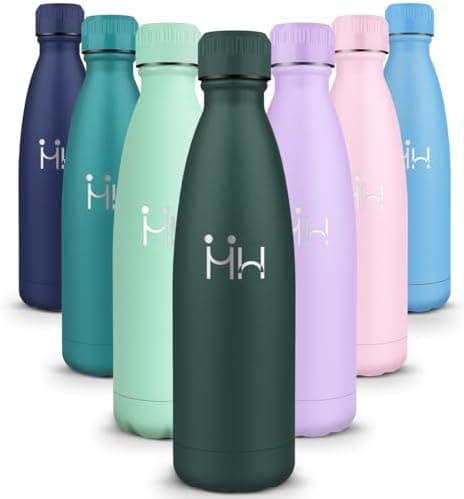 HoneyHolly Kinder Trinkflasche Doppelwandig, 500ML BPA-frei, Thermosflasche für Fitness und Gym