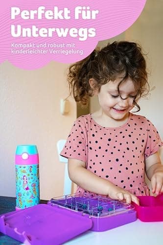 Jarlson® Brotdose Kinder mit Fächern - TONI Lunchbox - Auslaufdurchfall-Sicher – Jausenbox für Kindergarten und Schule -