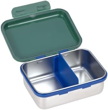 LÄSSIG Edelstahl Kinder Brotdose Frühstücksbox Nachhaltig für Schule und Adventure (1er Pack)  
LÄSSIG Kinder Brotdose E