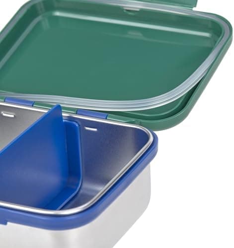 LÄSSIG Edelstahl Kinder Brotdose Frühstücksbox Nachhaltig für Schule und Adventure (1er Pack)  
LÄSSIG Kinder Brotdose E