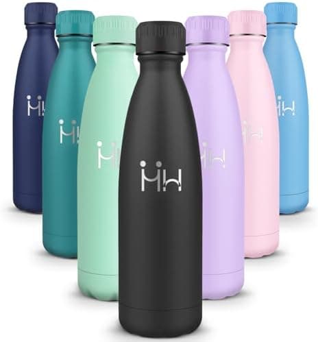 HoneyHolly Kinder Trinkflasche Doppelwandig, 500ML BPA-frei, Thermosflasche für Fitness und Gym