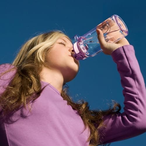 UZSPACE Kinder Trinkflasche 600ml - Sportlich, Auslaufsicher & Spülmaschinenfest zur Schule und Outdoor aktivarten für M