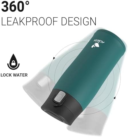 AORIN Trinkflasche Edelstahl 18/8, 500ml, BPA-Frei, Doppelwandig Isolierflasche für Sport, Schule und Outdooraktivitäten