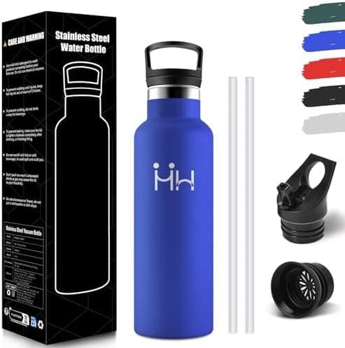 HoneyHolly Edelstahl Trinkflasche 500ML Kinder BPA-Frei Isoliert Thermoflasche