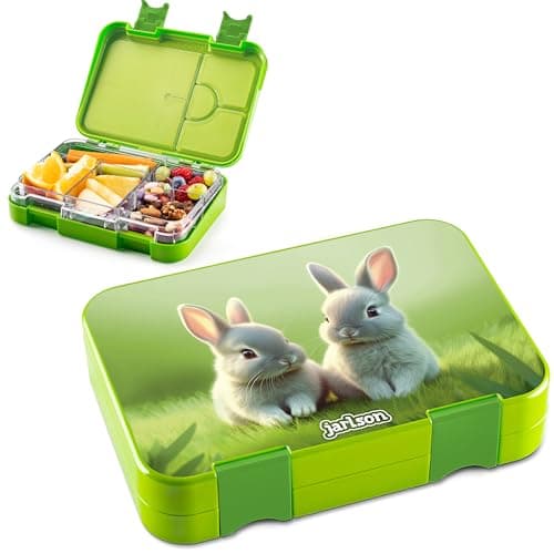 Jarlson® Brotdose Kinder mit Fächern - TONI Lunchbox - Auslaufdurchfall-Sicher – Jausenbox für Kindergarten und Schule -