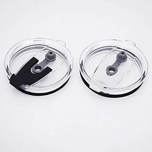 Ersatzdeckel für 56-ml-Becher - Spritzwasserfest, auslaufsicher und strohhalmfreundlich 20 oz Black Double Hole