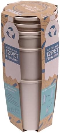 AWAVE klimaneutral Mehrweg Frischhaltedose 1.000 ml natural PET-Flaschen Recycling Aufbewahrungsboxunterwegs