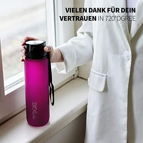 720°DGREE uberBottle Trinkflasche SoftTouch 500ml - Auslaufsicher, BPA-Frei - für Sport und Outdoor-Aktivitäten - Climat