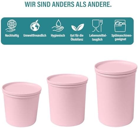 AWAVE klimaneutral Mehrweg Frischhaltedose 1.000 ml natural PET-Flaschen Recycling Aufbewahrungsboxunterwegs