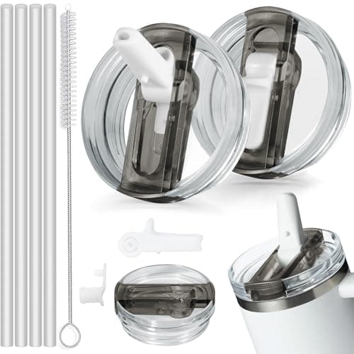 Sunshine Smile 40oz Auslaufsicherer Ersatzdeckel für Stanley Cup,ideal für Familien mitKindern und Freunde, bietet 2 Stü