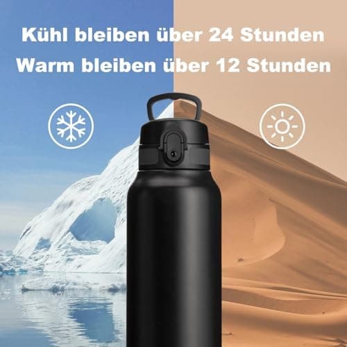 Thermosflasche UZSPACE Waldgrün Kinder 700ml Isolierte Edelstahl Trinkflasche 100% Auslaufsicher Outdoor Fitness Schule