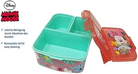 Kinder Brotdose Lunchbox Minecraft - mit Fächern - BPA frei - Perfect für Schultage und Picknicks