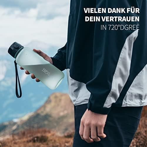 720°DGREE uberBottle Trinkflasche SoftTouch 500ml - Auslaufsicher, BPA-Frei - für Sport und Outdoor-Aktivitäten - Climat
