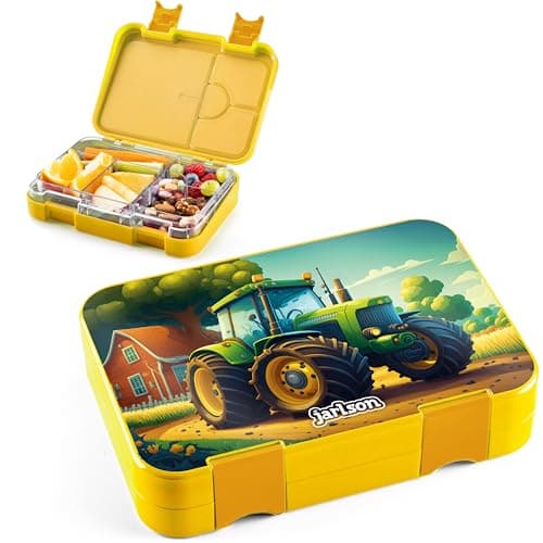 Jarlson® Brotdose Kinder mit Fächern - TONI Lunchbox - Auslaufdurchfall-Sicher – Jausenbox für Kindergarten und Schule -